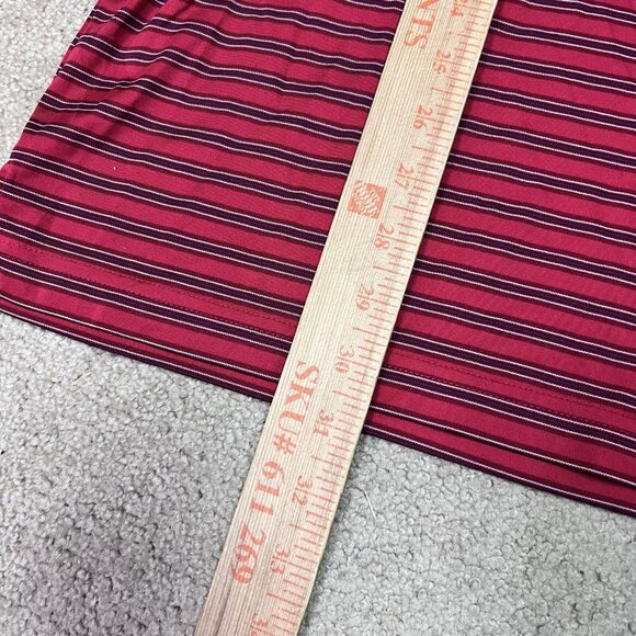 Greg Norman Polo Men’s Red Striped Short Sleeve Size Large - Picture 4 of 11